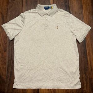 Polo Ralph Lauren Classic Fit Soft Cotton Shirt Mens XL Dune Tan Flesh Pony